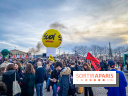 Manifestation Paris - Visuels - Réforme des retraites place Concorde