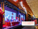 Vitrines et sapin de Noël des Galeries Lafayettes avec Clara Luciani - photos