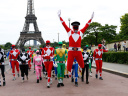 Flash Mob Power Rangers au Trocadéro