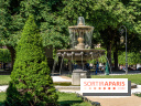 Visuel Paris parc Place des Vosges fontaine