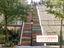 Montmartre Paris - escalier coloré
