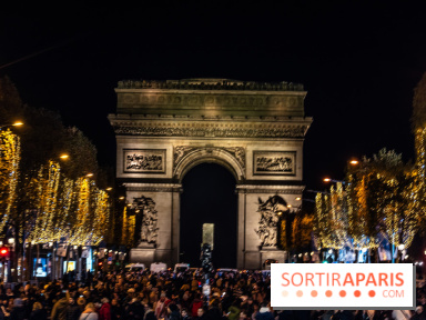 Illuminations nations des Champs-Élysées 2022, inauguration avec Tahar Rahim