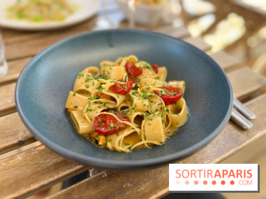 Aglio e Olio - Calamarata moules et tomates