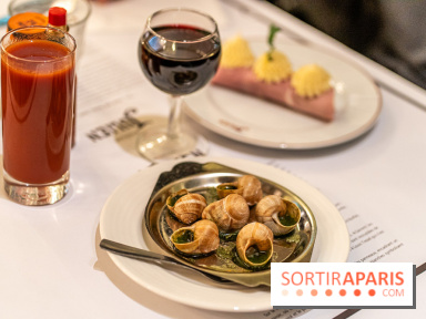 Le Bouillon Julien, la brasserie au sublime décor art nouveau, son menu et ses plats -  escargots de Bourgogne