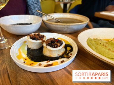 Pagaille - Encornets farcis, riz noir