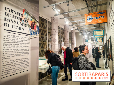 Carnets de timbres dans l'air du temps, l'exposition originale du musée de la Poste - nos photos - IMG20240130184458