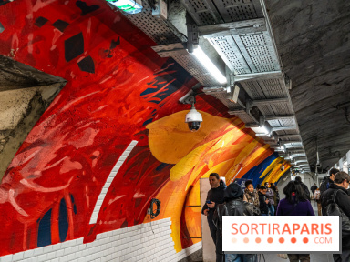 La station de Métro Châtelet re-décoré par des street-artistes
