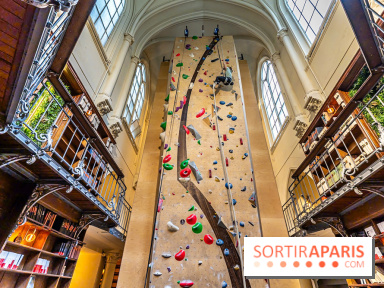 Climbing District Saint-Lazare, la salle d'escalade et espace coworking cachée dans une chapelle