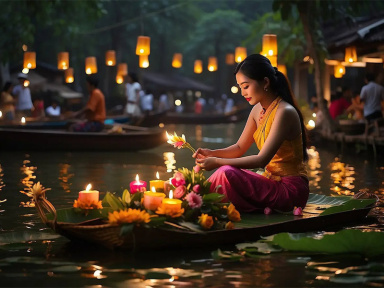 Le Festival des Lanternes Flottantes 2024 à la Pagode Wat Pho Paris