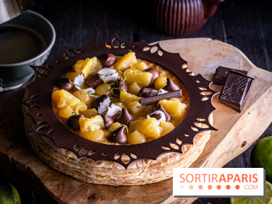 L'étonnante galette des Rois de La Maison Du Chocolat 2025 : Ananas Royal