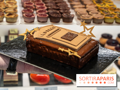 La Bûche de Noël de Christophe Michalak 2025 : la Boite aux lettres façon chocolat Dubaï