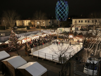 Marché de Noël f’Elancourt avec show de drones 