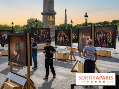 Vivre Ensemble de Yann Arthus‑Bertrand : exposition et studio photo sur la place de la Concorde