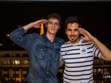 Benjamin Pavard et Michaël Canitrot