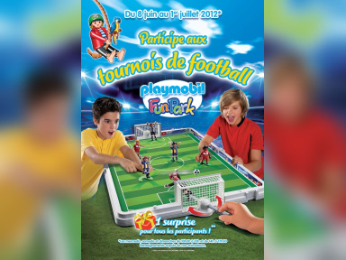Les tournois de football au Playmobil Funpark