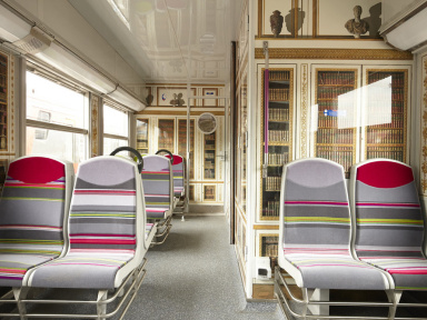 Cinq trains de la ligne C aux couleurs de Versailles dès le 25 mai 2016.