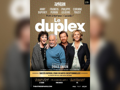 Le Duplex, comédie avec Anny Duperey et Pascal Légitimus, revient au Théâtre de Paris en septembre