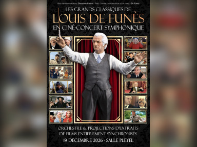 Louis de Funès en ciné-concert à la Salle Pleyel en décembre 2026