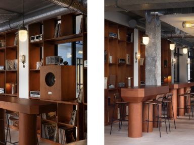 Rond, bar audiophile, coffee shop et brunch au sein d'une salle de sport