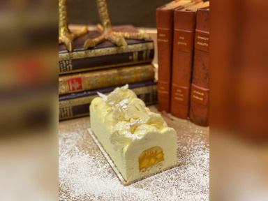 La bûche de Noël 2020 de David Gallienne (Top Chef 2020) pour Le Jardin des Plumes