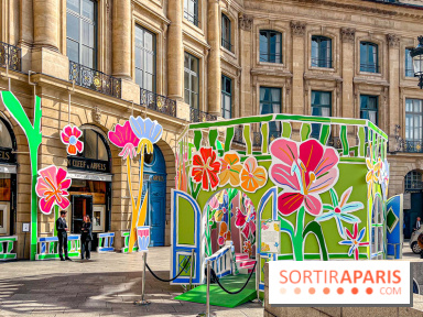 Insolite : Van Cleef & Arpels installe un photocall gratuit sur la Place Vendôme pour le printemps !
