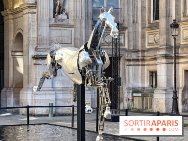 JO Paris 2024: Zeus, le cheval métallique de la cérémonie d'ouverture exposé à l'Hôtel de Ville