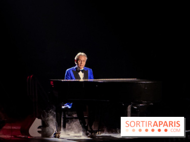 Andrea Bocelli en concert à l'Accor Arena de Paris en avril 2026