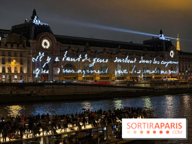Quelle est cette projection lumineuse sur le musée d'Orsay ?