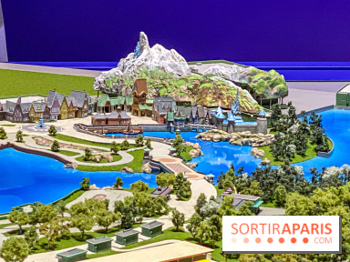 Visuels Disneyland Paris Disney Adventure World maquette Reine des Neiges