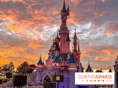 Visuels Disneyland Paris - château coucher de soleil
