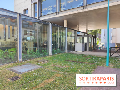 Parvis de la médiathèque de Gentilly