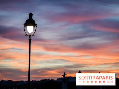 Visuels Paris - Lampadaire - Coucher de soleil