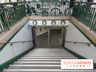 Visuels Paris - transport - métro - station fermée