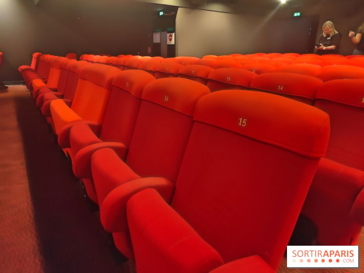 Visuels salles de spectacle et théâtres - salle de cinéma fauteuil rouge