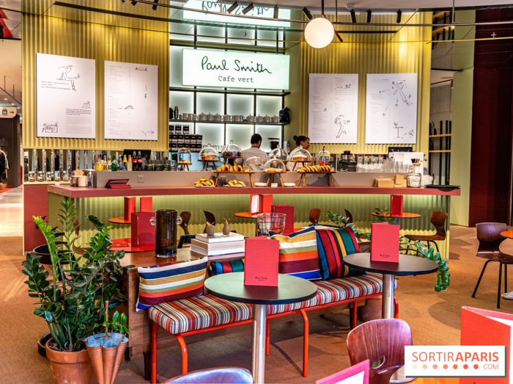 Café Paul Smith, le créateur de mode s'approprie le Café Vert du Printemps Haussmann