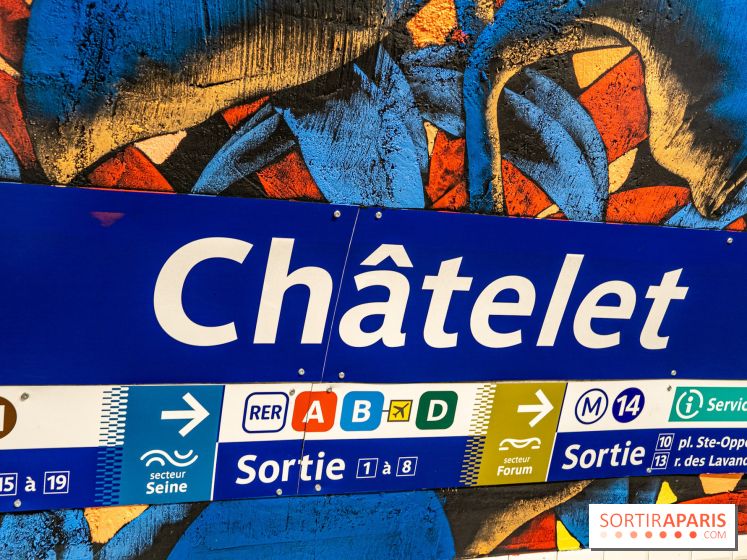 La station de Métro Châtelet re-décoré par des street-artistes