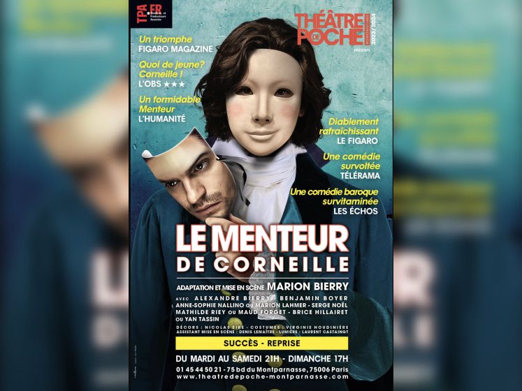 Le Menteur Piece De Theatre www.sortiraparis.com