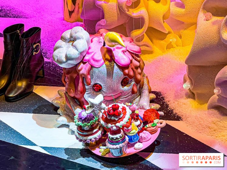 Les vitrines de Noël 2024 des Galeries Lafayette Haussmann avec Vianney et Kevin Germanier - image00053