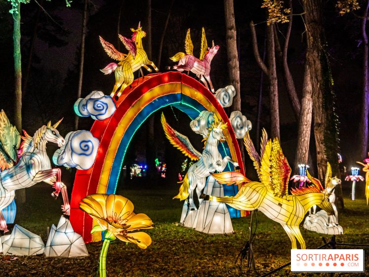 L'Odyssée Lumineuse 2024, le parcours de lumières au Parc Floral - les photos -  licornes