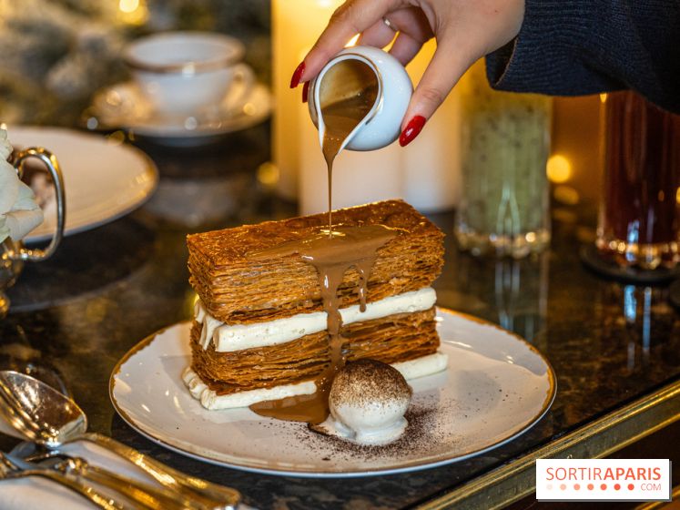 Le salon de thé de Noël du George V pour une pause gourmande - les photos  -  millefeuille