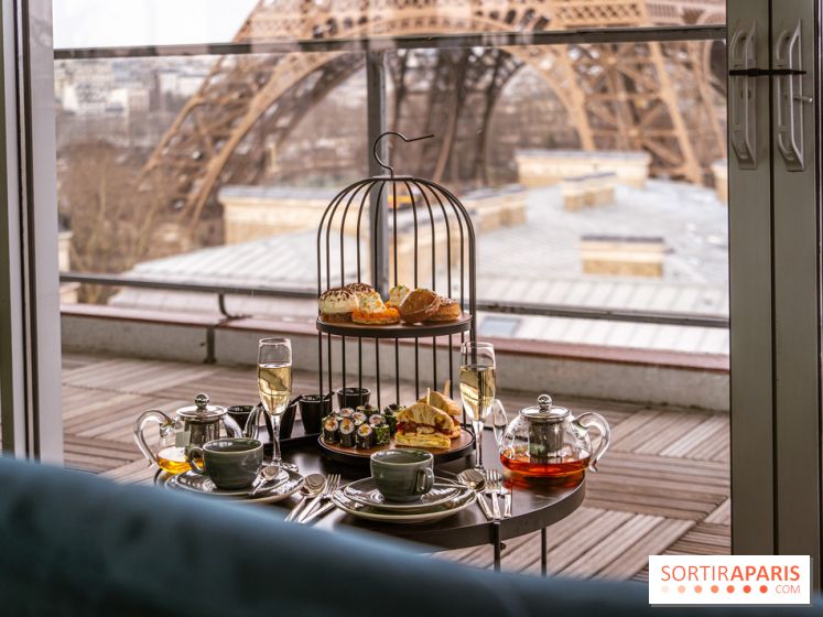 Le tea time éphémère face à la Tour Eiffel au Pullman - A7C02481