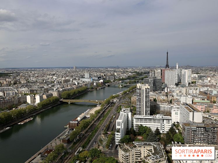 Ballon de Paris au parc André-Citroën : nos photos du vol à bord de l'aéronef - visuel Paris - vue aérienne Paris - vue toit Paris