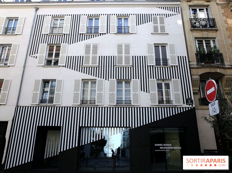 Daniel Buren et Miles Greenberg, nos photos de l'expo au Reiffers Art Inititiatives à Paris