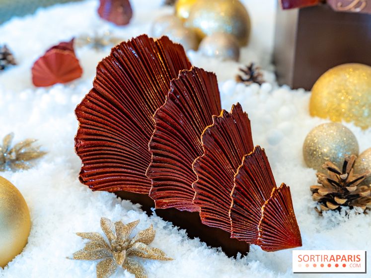 Bûche de Noël du Bristol 2025 signée Maxence Barbot : l'Art du Sommet - photos - A7C08918