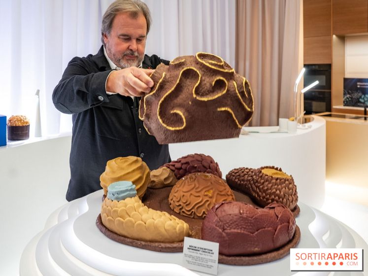 Bûches de Noël et créations de fête 2025 de Pierre Hermé : les Abysses