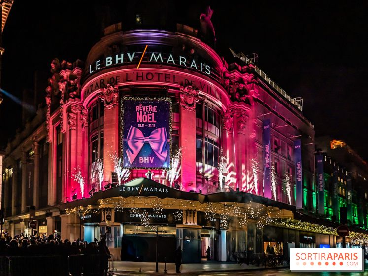 Inauguration des vitrines de Noël du BHV Marais à Paris 2025 avec Vincent Niclo et Vitaa - photos - A7C01468