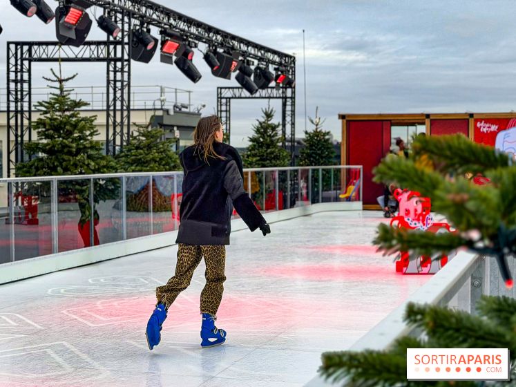 Noël 2025 aux Galeries Lafayette Haussmann : une patinoire éphémère sur les toits de Paris