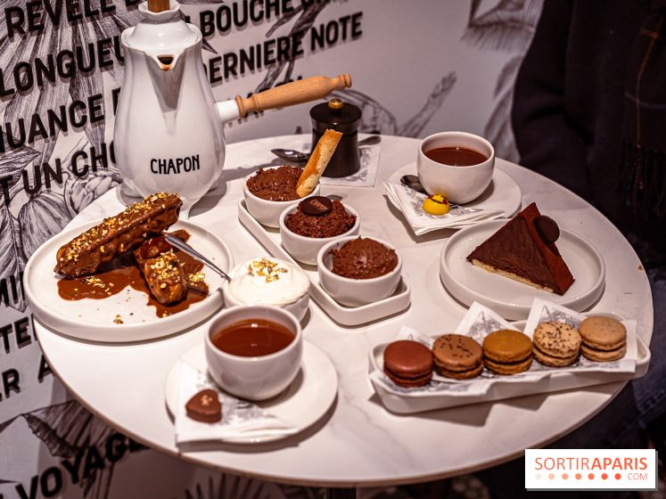 salon de thé chocolatier Chapon Saint-Germain-En-Laye - Yvelines:  chocolat chaud et gourmandises - photos