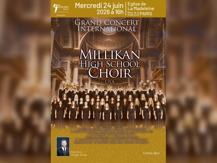 Le Millikan High School Choir en concert sacré exceptionnel à la Madeleine