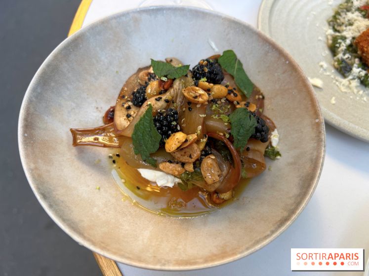 Niní Restaurant - Aubergine marinée, mûres, labneh